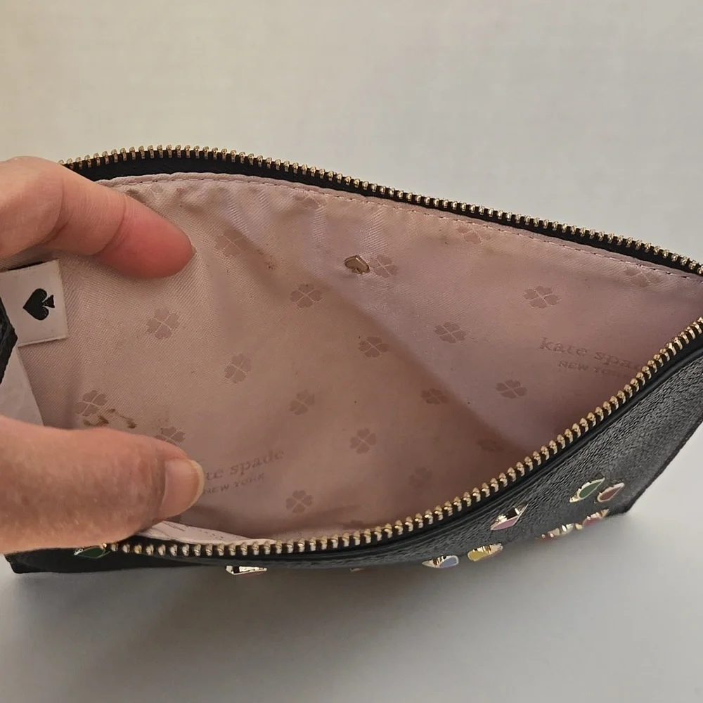 Kate Spade Margaux Enamel Spade Small Pouch/Wristlet 7.75